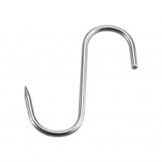 Butchers hook; stainless steel 160x6mm
