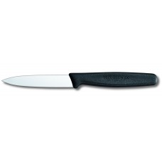 Victorinox Pointed Paring Knife 8cm - Black Handle