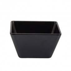 Bowl; Melamine square black 70x70x42mm