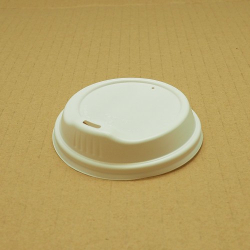 Lids; for coffee cups 12oz Good Poly Bio white 10 x 100pk/ctn 1000/ctn