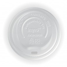 Coffee Cup Lids 90mm CPLA Biodegradable White 1000/ctn
