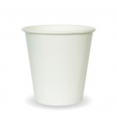 Coffee Cups single wall (SW) 6oz -72mm dia plain white 1000/ctn