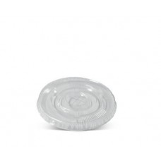Flat  Lid To Suit TP 7-10oz (with straw slot) Plastic Cups - 1000/ctn