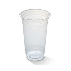 Plastic Bio Cup; 700ml clear PLA 1000/ctn