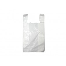500pcs Plastic Singlet Shopping Carry Checkout Bag Small 20cmx12cmx40cm White 