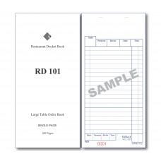 Docket Book 101 Large Table Order Single Copy 100 pages 100 Books per carton