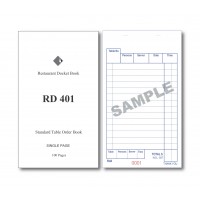 Docket Book 401 Standard Table Order Single Copy Carbonless 100 pages 100 Books per carton