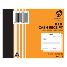 Cash Receipt book; Duplicate carbonless