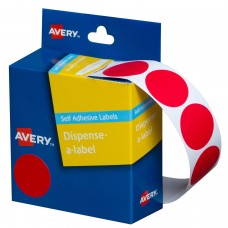 Label Avery 24mm Red Dot